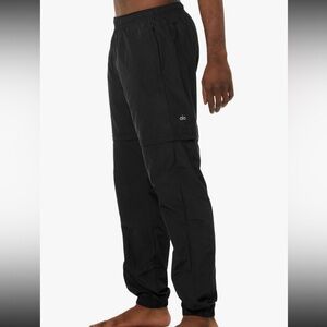ALO Yoga Convertible Track Pant Black Jogger